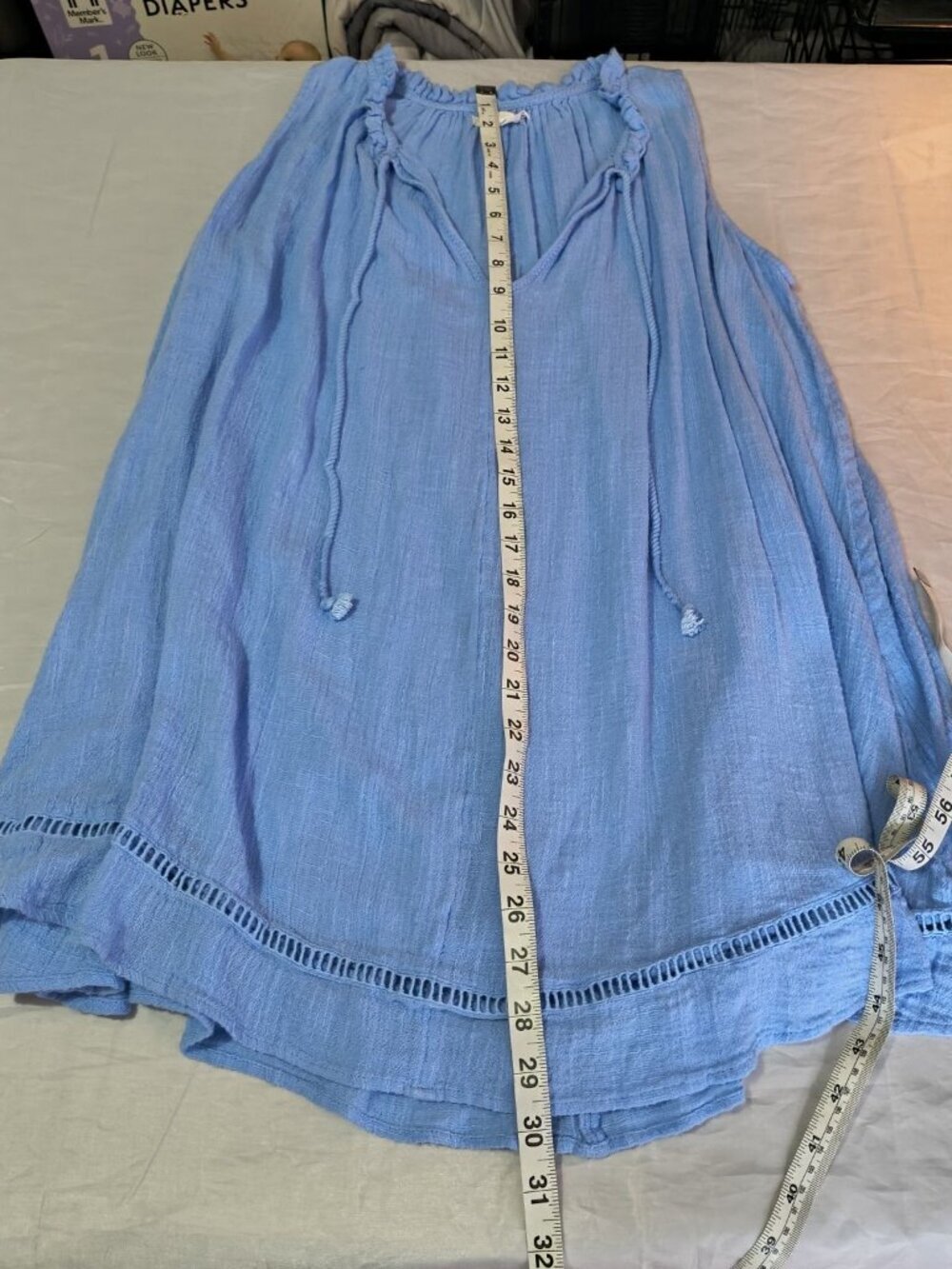 O'neill Light Blue Sleeveless Tikal Cover Up Women's Size Small - Picture 13 of 14